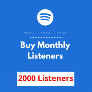 Buy 2000 Spotify Monthly Listeners