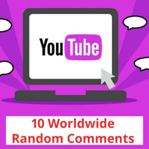 Buy 10 YouTube Random Comments (WORLDWIDE)