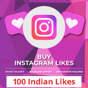 Buy 100 Instagram Likes (INDIAN)