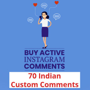 Buy 70 Instagram Custom Comments (INDIAN)